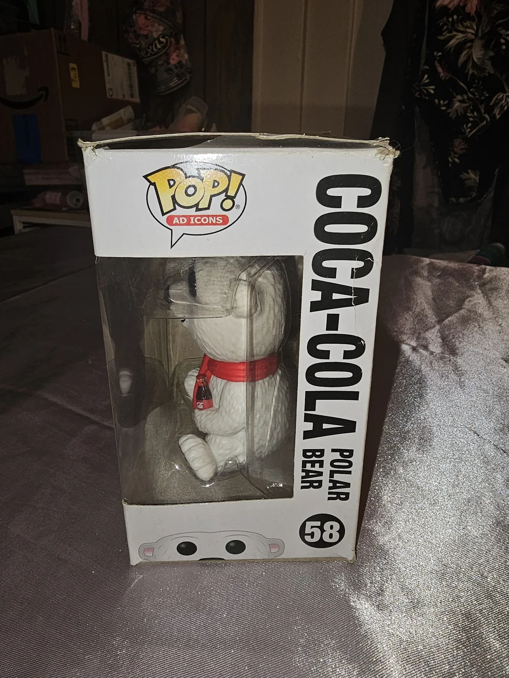 FUNK POP Coca Cola #58 White Polar Bear Vinyl Figurine - Picture 4 of 5